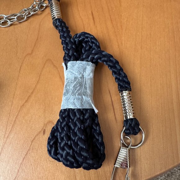 Nina Sandia Blue & Diamond Crystal Embellished Evening Bag w/Silver Rings Handle - Picture 9 of 16